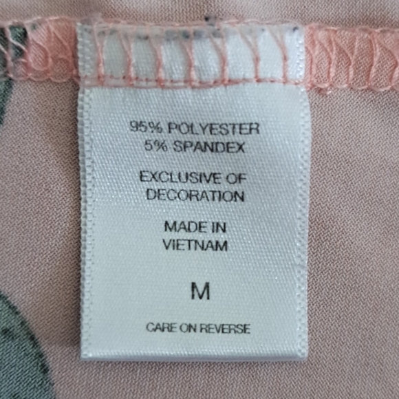 🪻BOGO🪻 NWOT 7th Avenue Peach Floral Top‎ - Size Medium - Picture 10 of 11